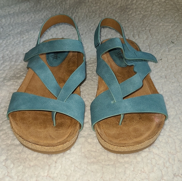 EuroSoft by Sofft Gianetta Dusty Teal women's sandal size 6 - Picture 4 of 8